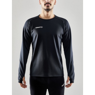 Craft Sportowa koszulka z długim rękawem Evolve Crew Neck - z materiału elastycznego - czarna męska